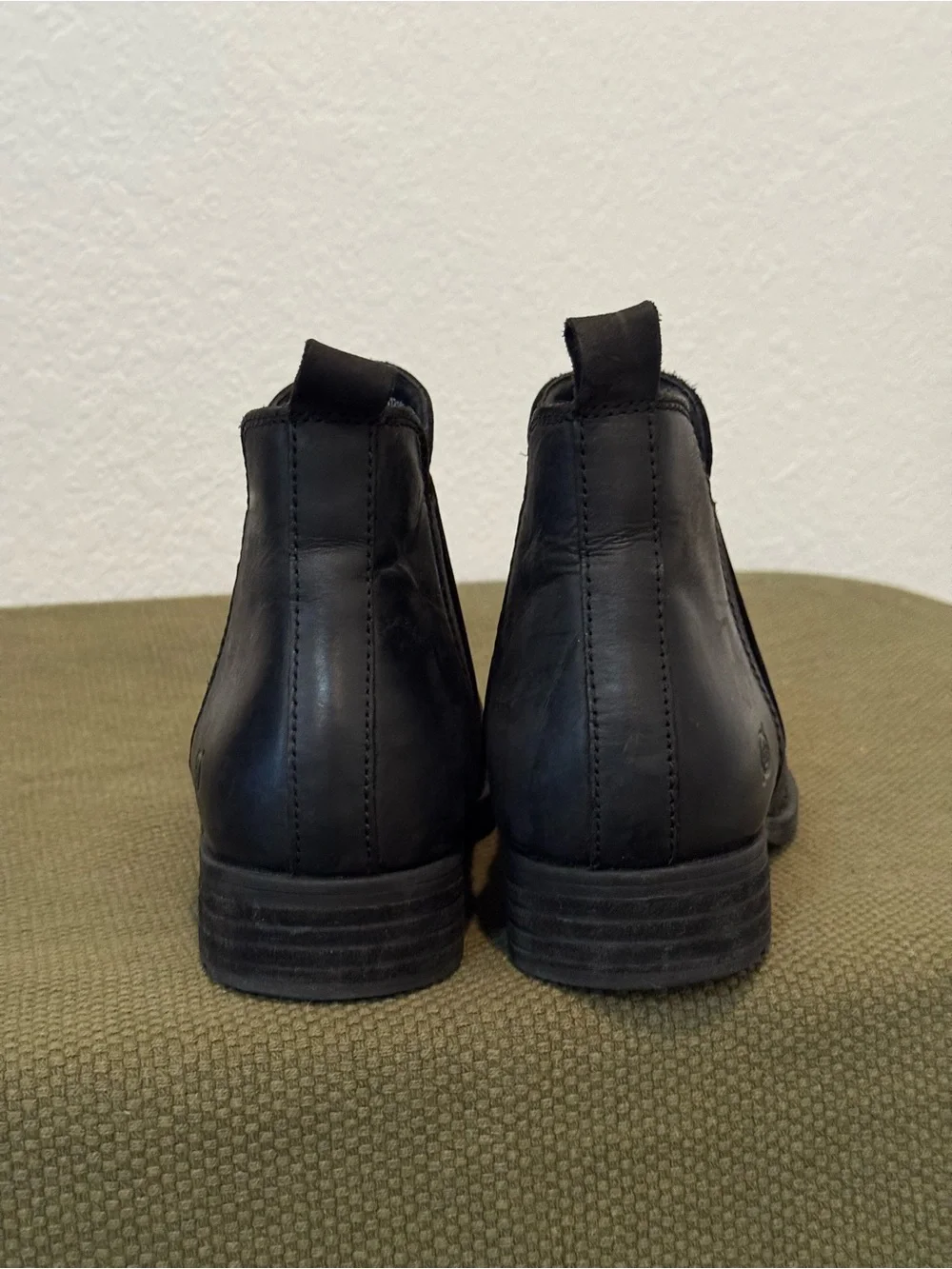 Børn Brenta Black Leather Chelsea Ankle Boots Women’s 8M